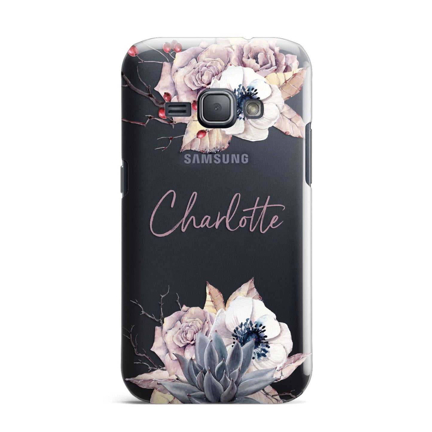 Personalised Autumn Floral Samsung Galaxy J1 2016 Case