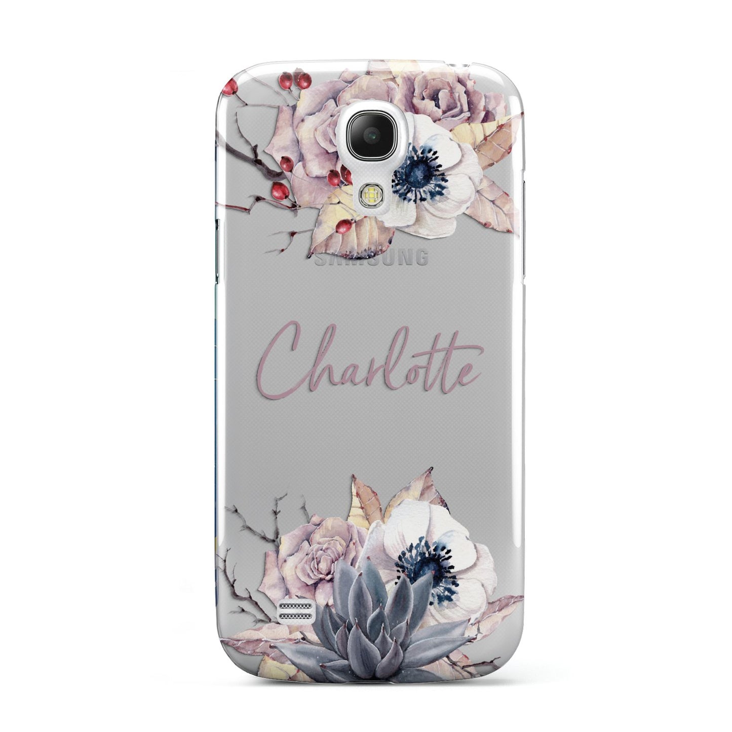 Personalised Autumn Floral Samsung Galaxy S4 Mini Case