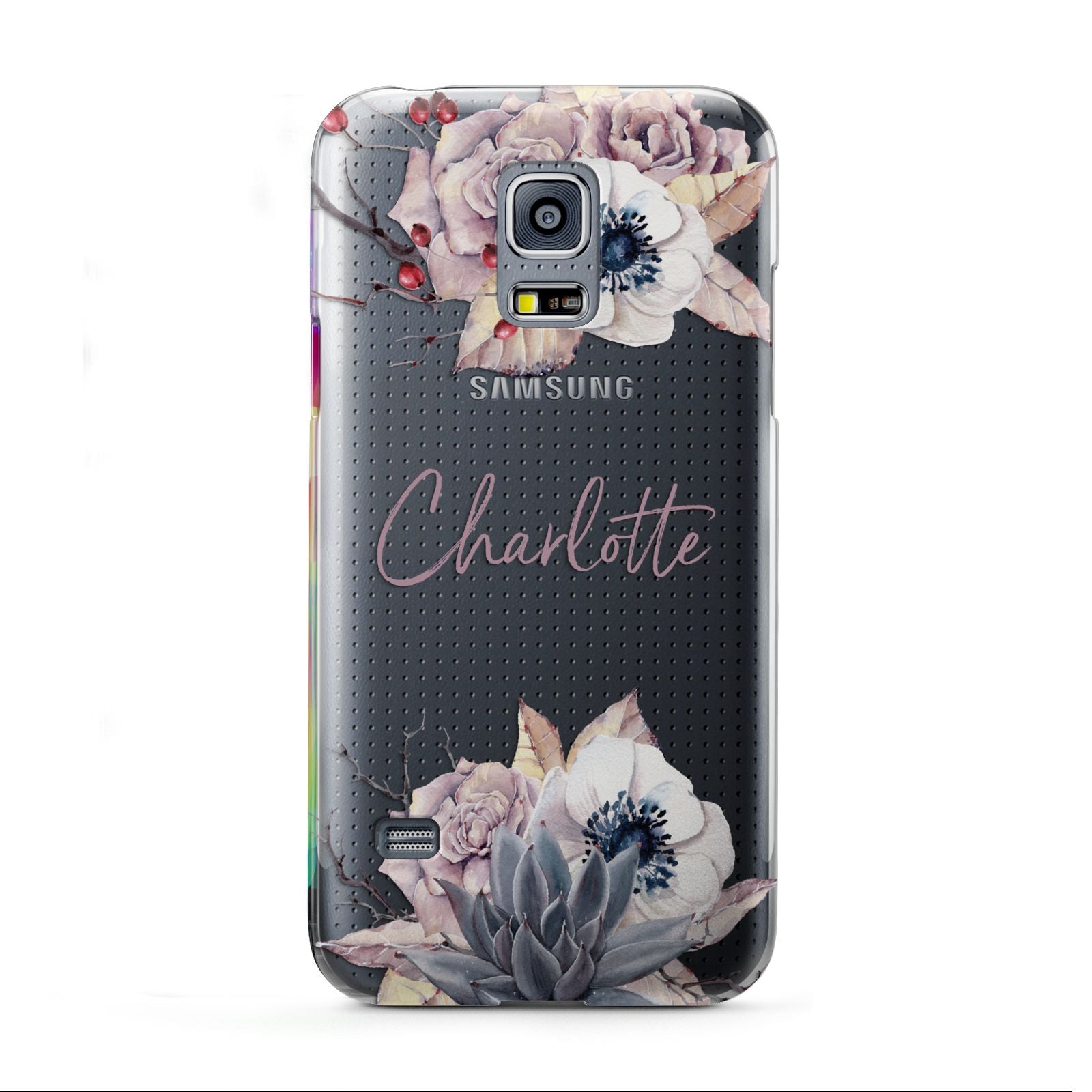 Personalised Autumn Floral Samsung Galaxy S5 Mini Case