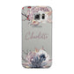 Personalised Autumn Floral Samsung Galaxy S6 Edge Case