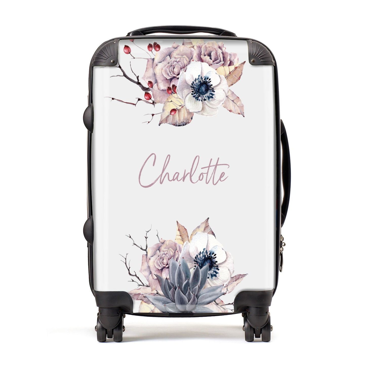 Personalised Autumn Floral Suitcase