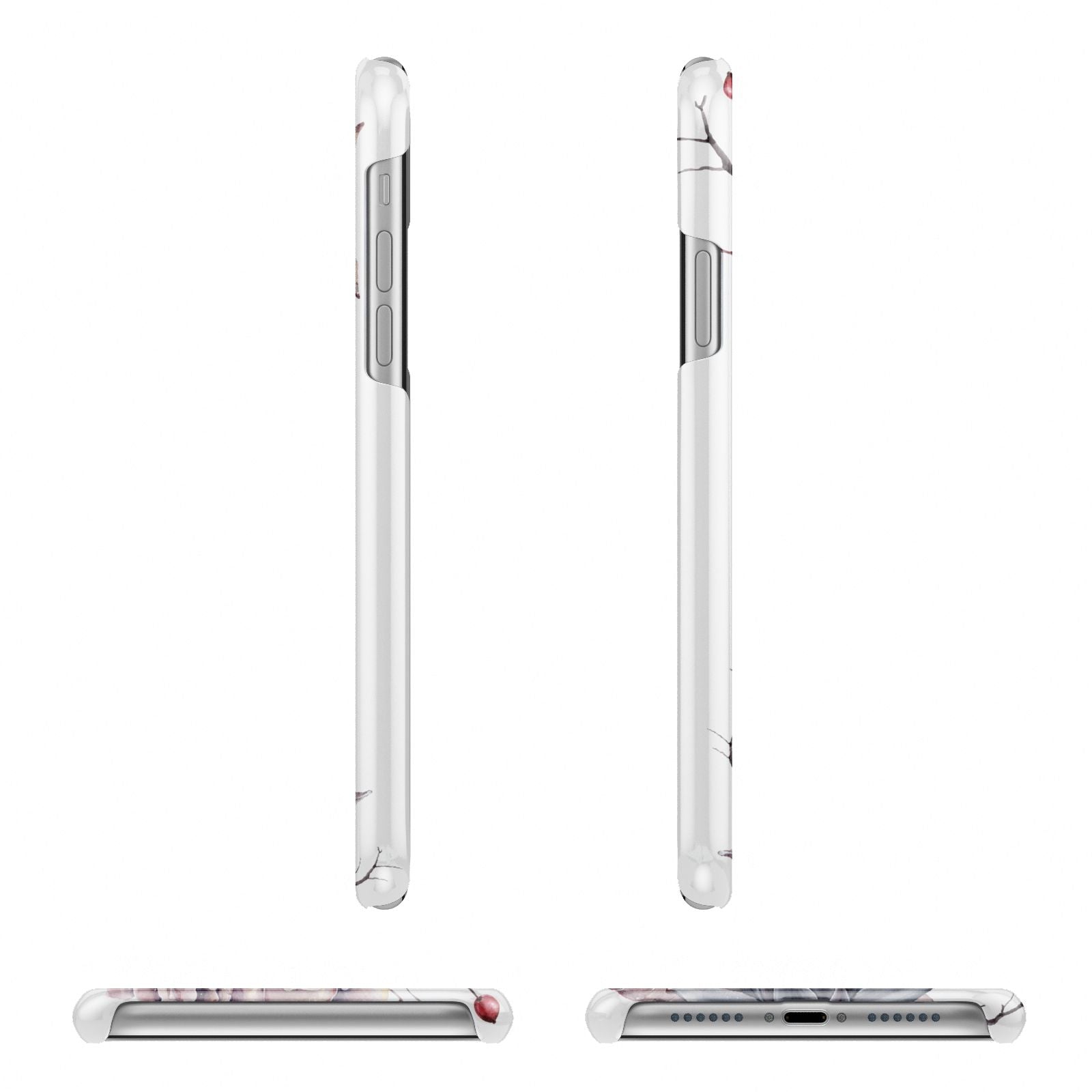 Personalised Autumn Floral iPhone 11 Pro 3D Snap Case Angle Images