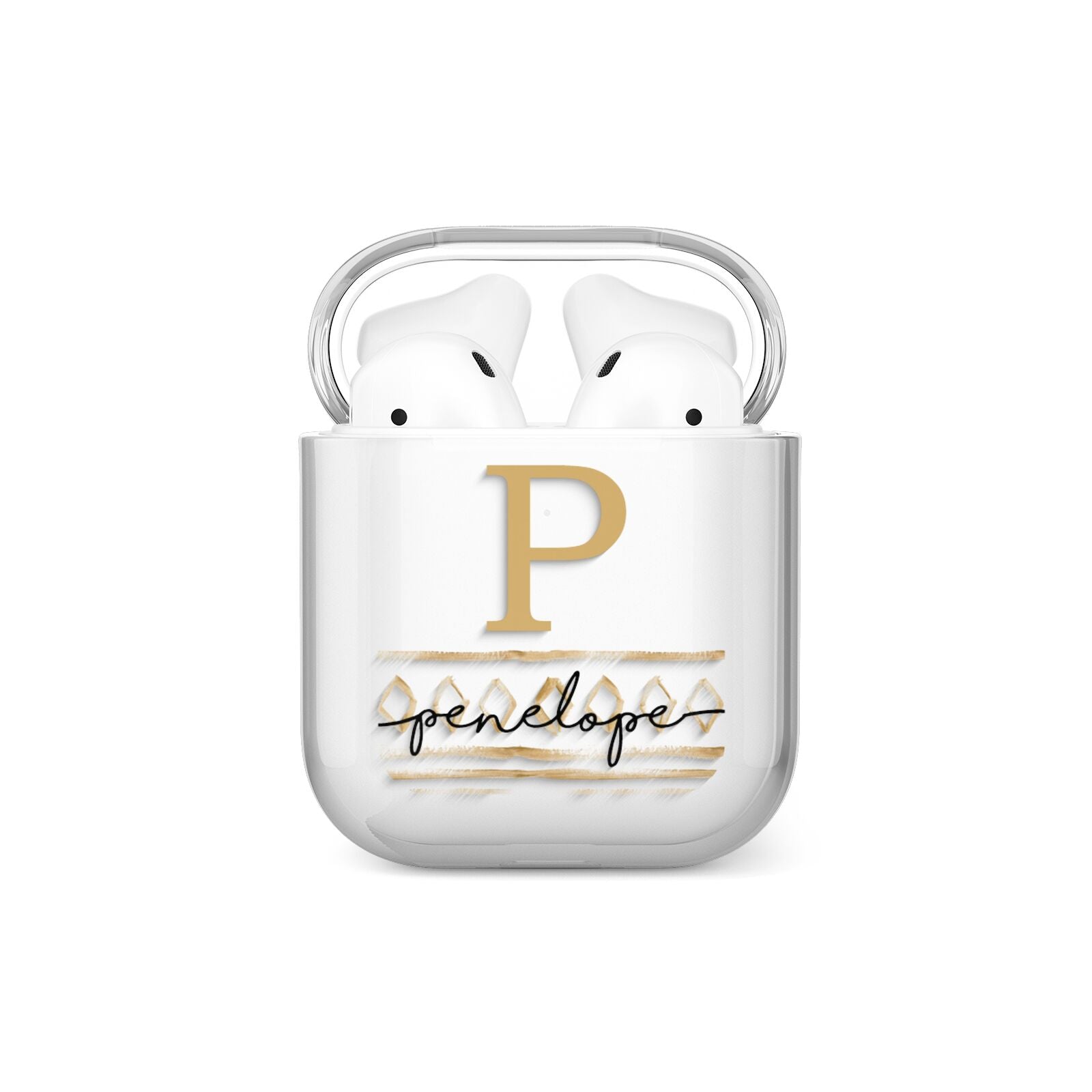 Personalised Aztec Gold AirPods Case