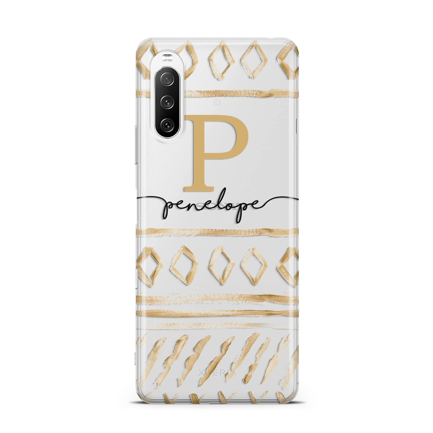 Personalised Aztec Gold Sony Xperia 10 III Case