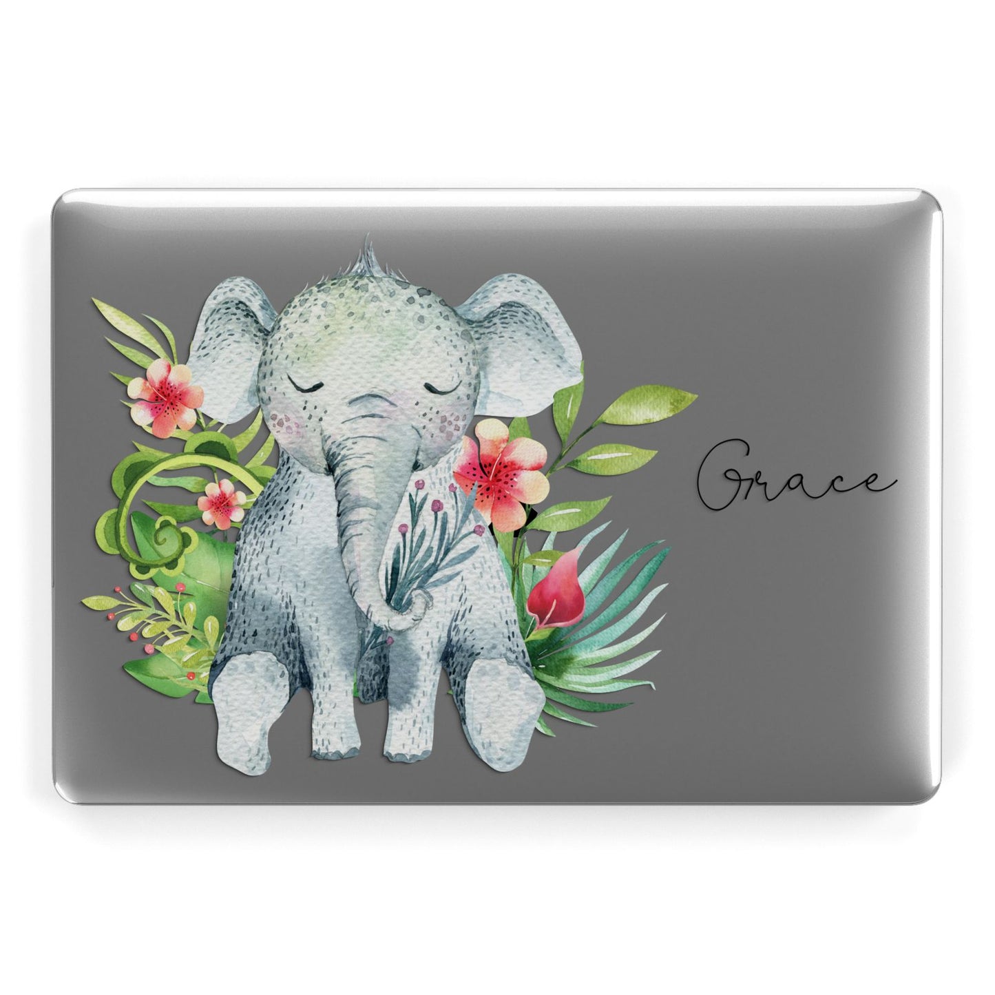 Personalised Baby Elephant Apple MacBook Case