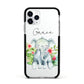Personalised Baby Elephant Apple iPhone 11 Pro in Silver with Black Impact Case