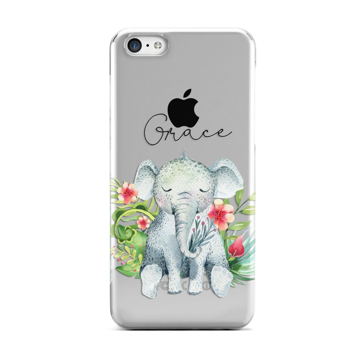 Personalised Baby Elephant Apple iPhone 5c Case