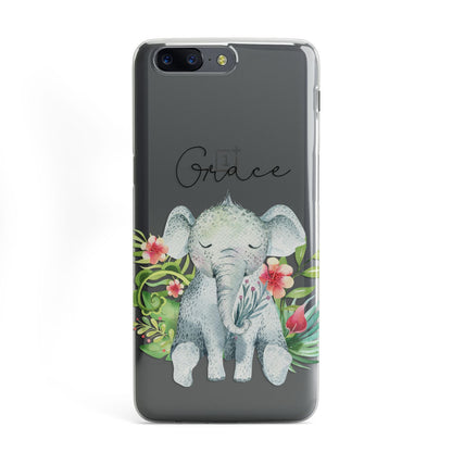 Personalised Baby Elephant OnePlus Case