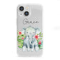 Personalised Baby Elephant iPhone 13 Mini Clear Bumper Case