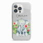 Personalised Baby Elephant iPhone 13 Pro TPU Impact Case with White Edges