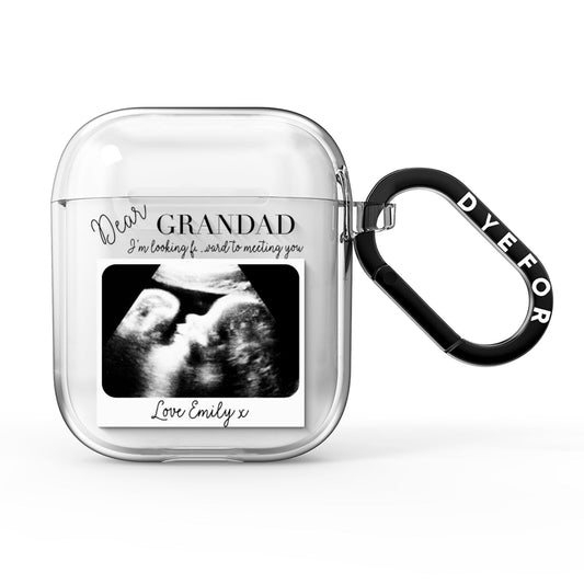 Personalised Baby Scan Photo Upload AirPods Clear Case