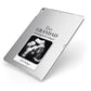 Personalised Baby Scan Photo Upload Apple iPad Case on Silver iPad Side View