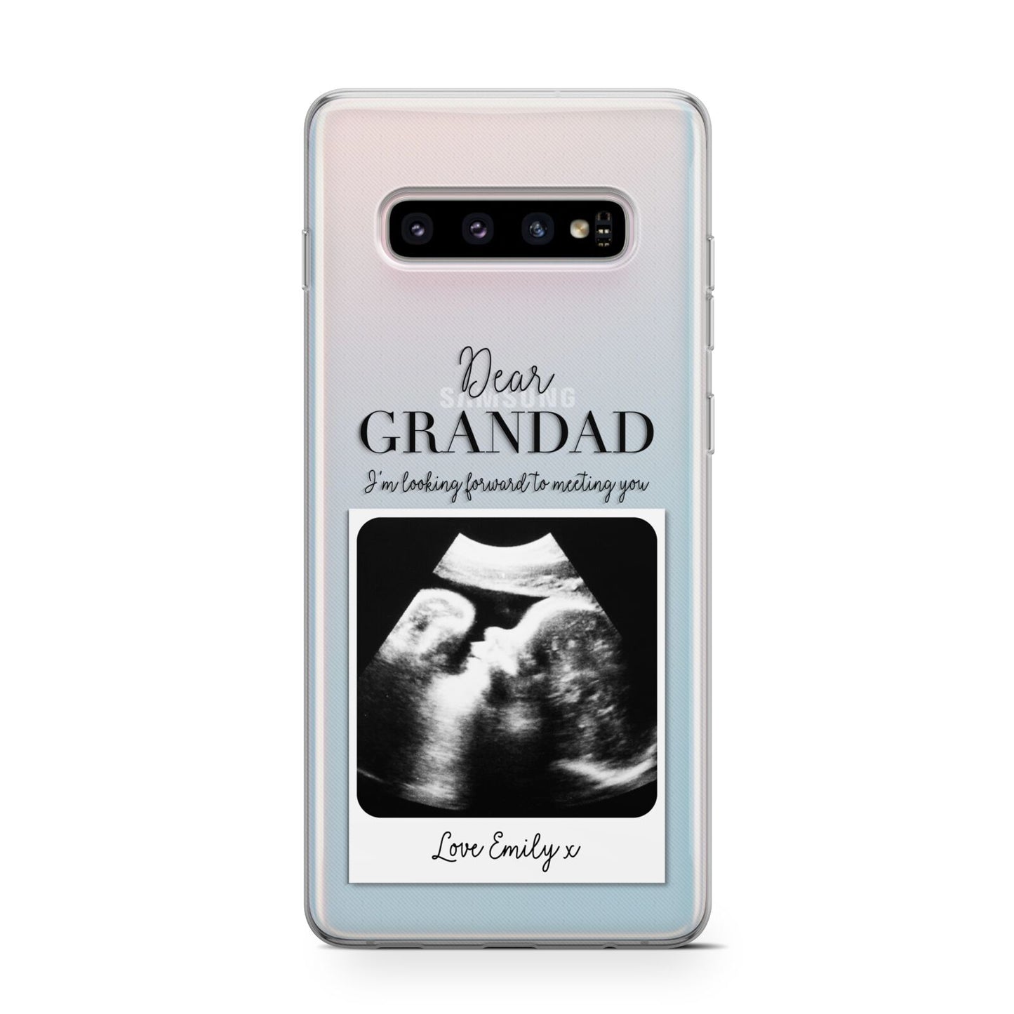 Personalised Baby Scan Photo Upload Protective Samsung Galaxy Case