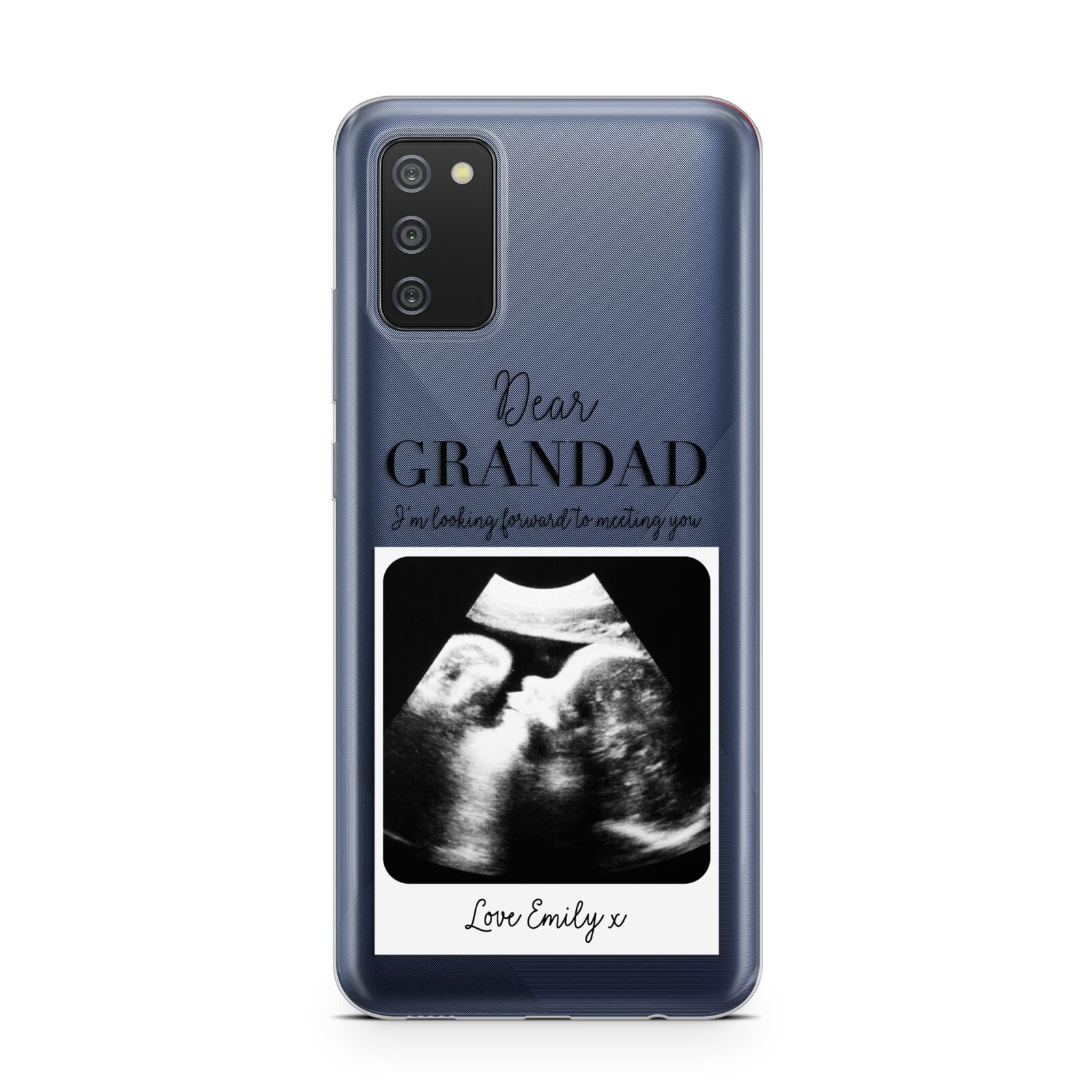 Personalised Baby Scan Photo Upload Samsung A02s Case
