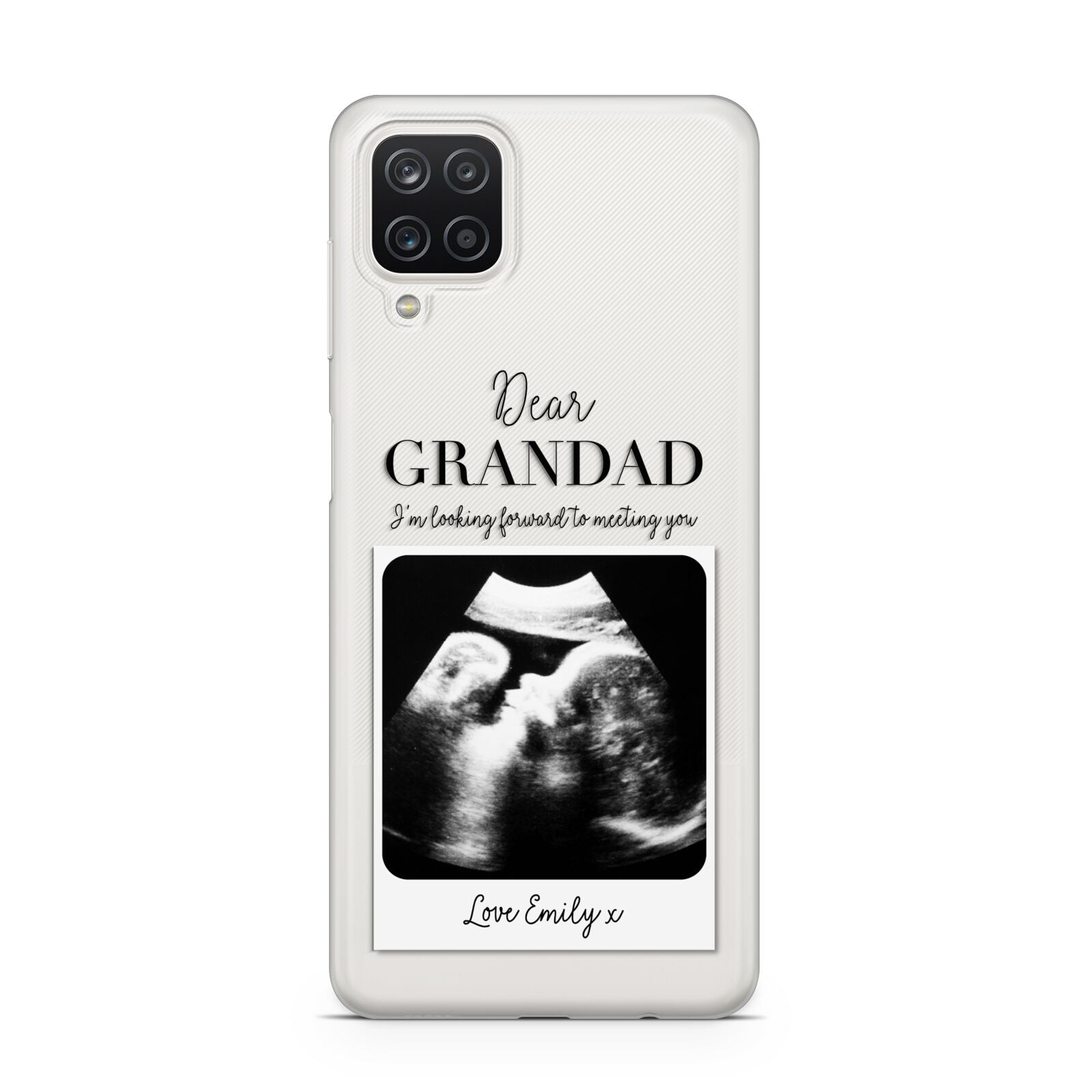 Personalised Baby Scan Photo Upload Samsung A12 Case