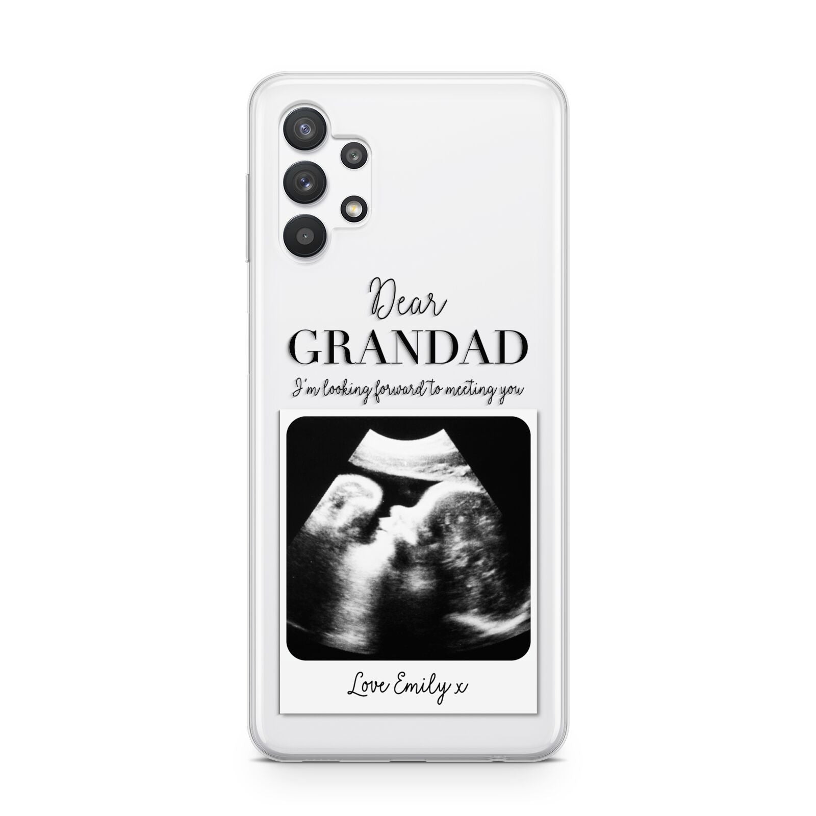 Personalised Baby Scan Photo Upload Samsung A32 5G Case