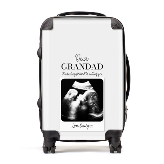 Personalised Baby Scan Photo Upload Suitcase