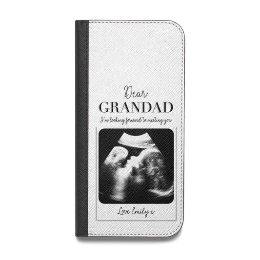 Personalised Baby Scan Photo Upload Vegan Leather Flip Samsung Case
