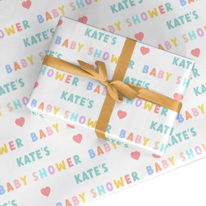 Personalisiertes Babyparty-Geschenkpapier