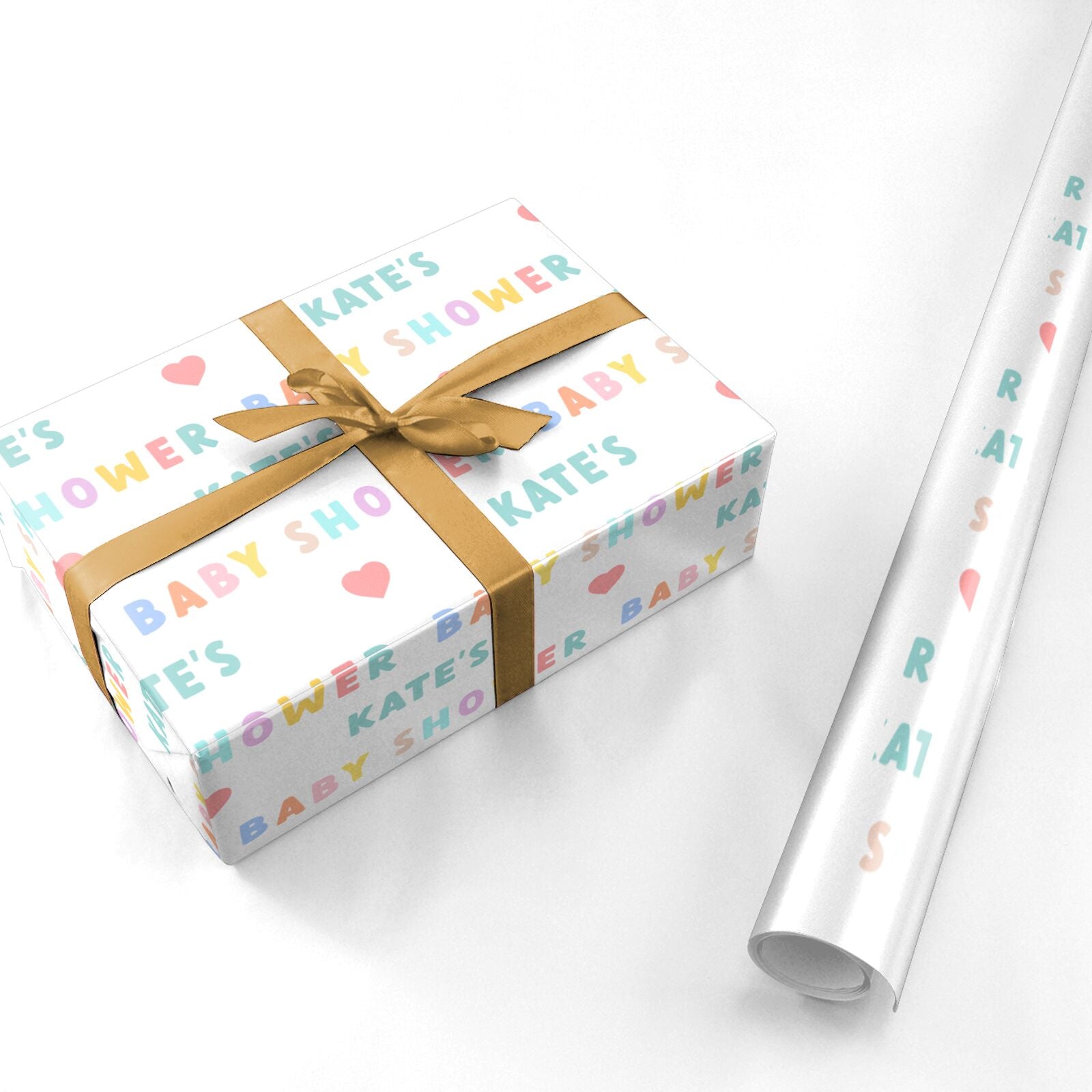 Personalised Baby Shower Personalised Wrapping Paper