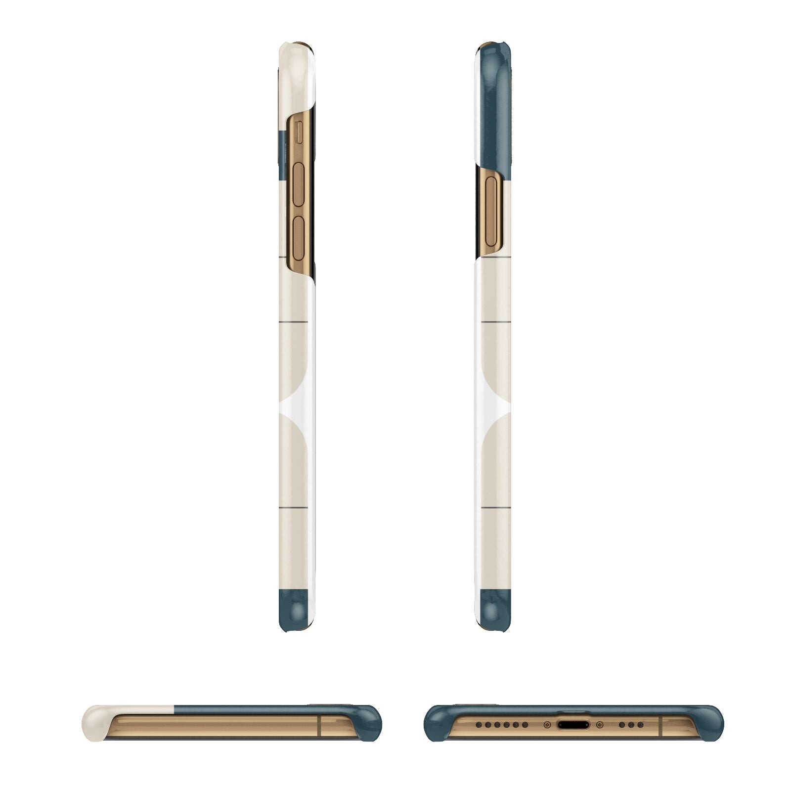 Personalised Baggage Tag Apple iPhone Xs 3D Wrap Snap Case Angled Images