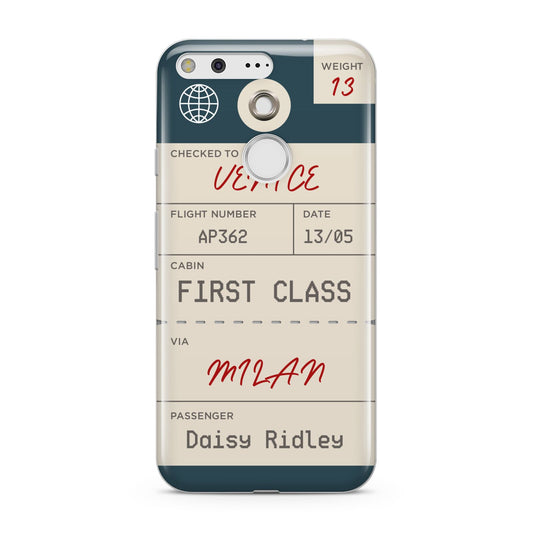 Personalised Baggage Tag Google Pixel Case