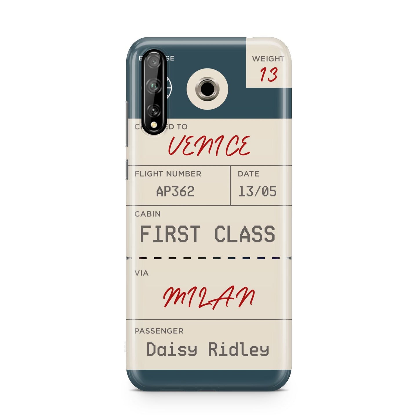 Personalised Baggage Tag Huawei Enjoy 10s Phone Case