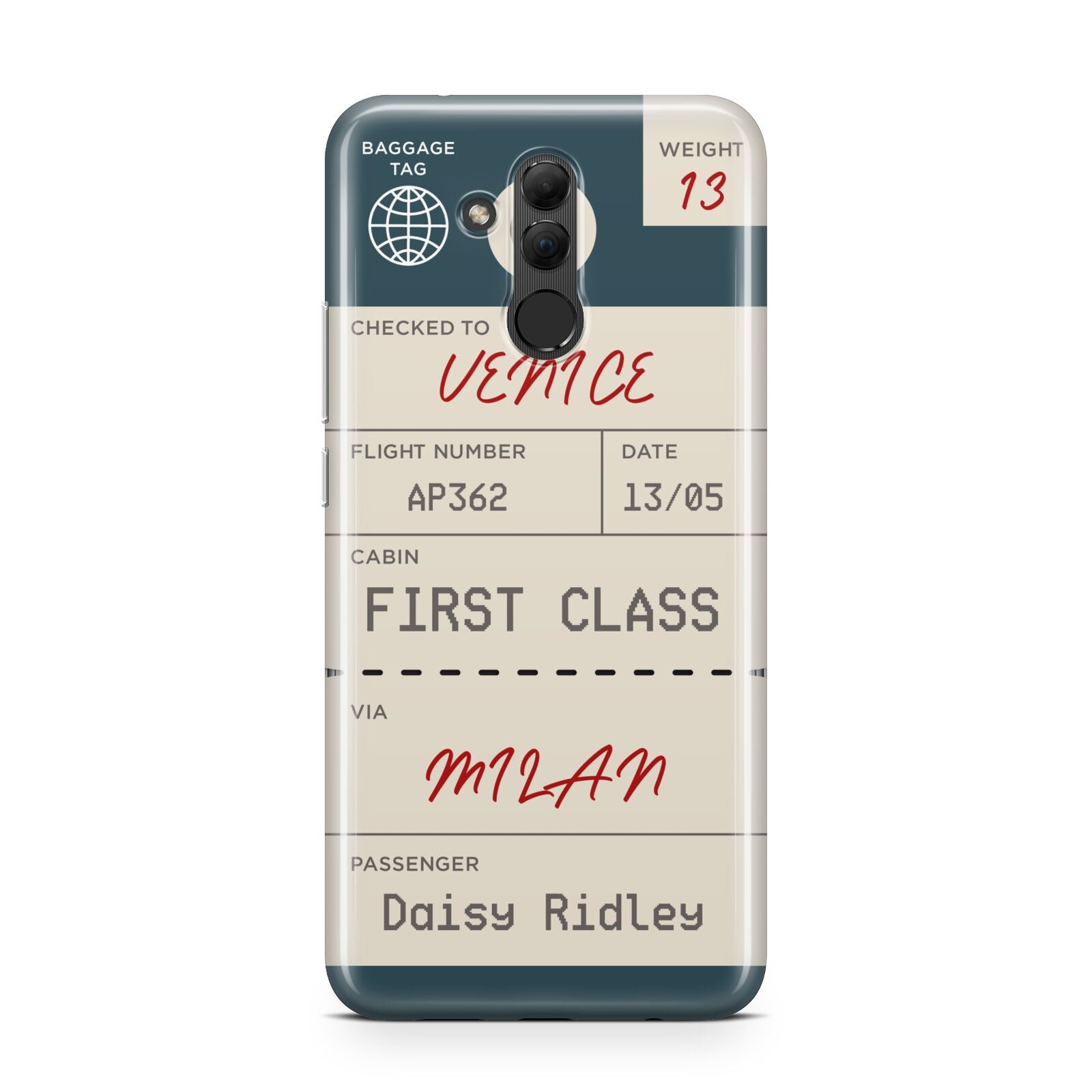 Personalised Baggage Tag Huawei Mate 20 Lite