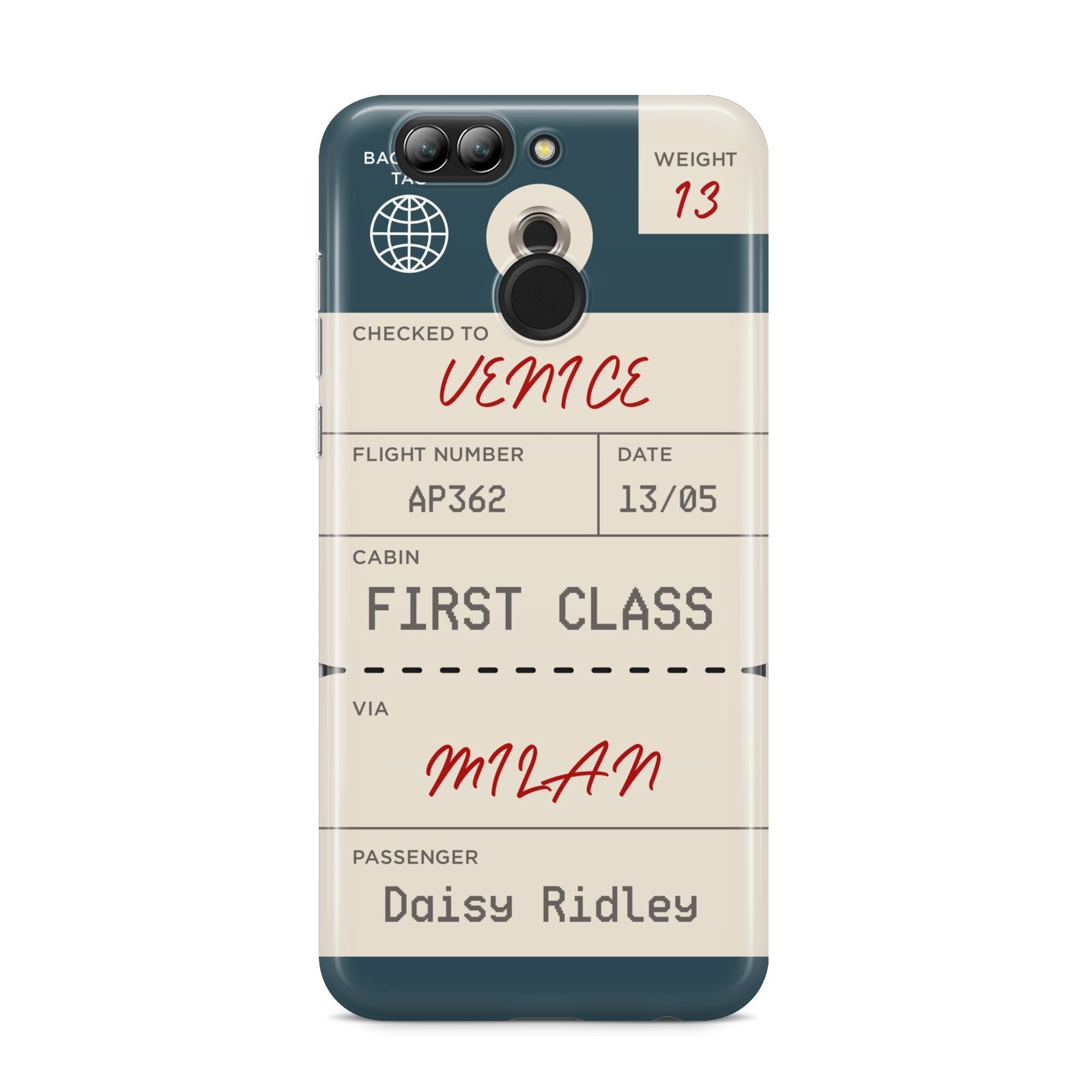 Personalised Baggage Tag Huawei Nova 2s Phone Case