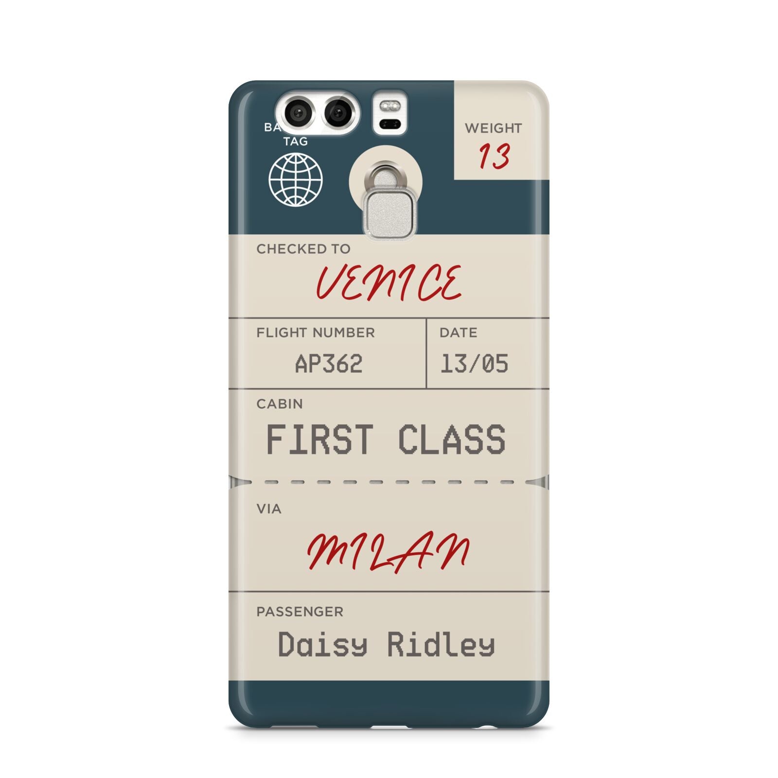 Personalised Baggage Tag Huawei P9 Case