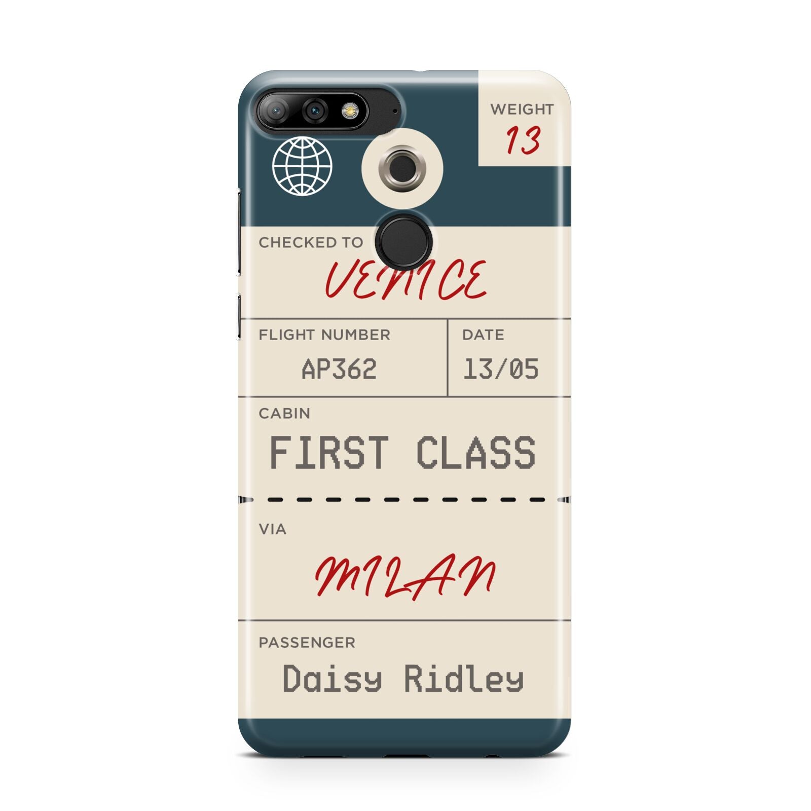 Personalised Baggage Tag Huawei Y7 2018