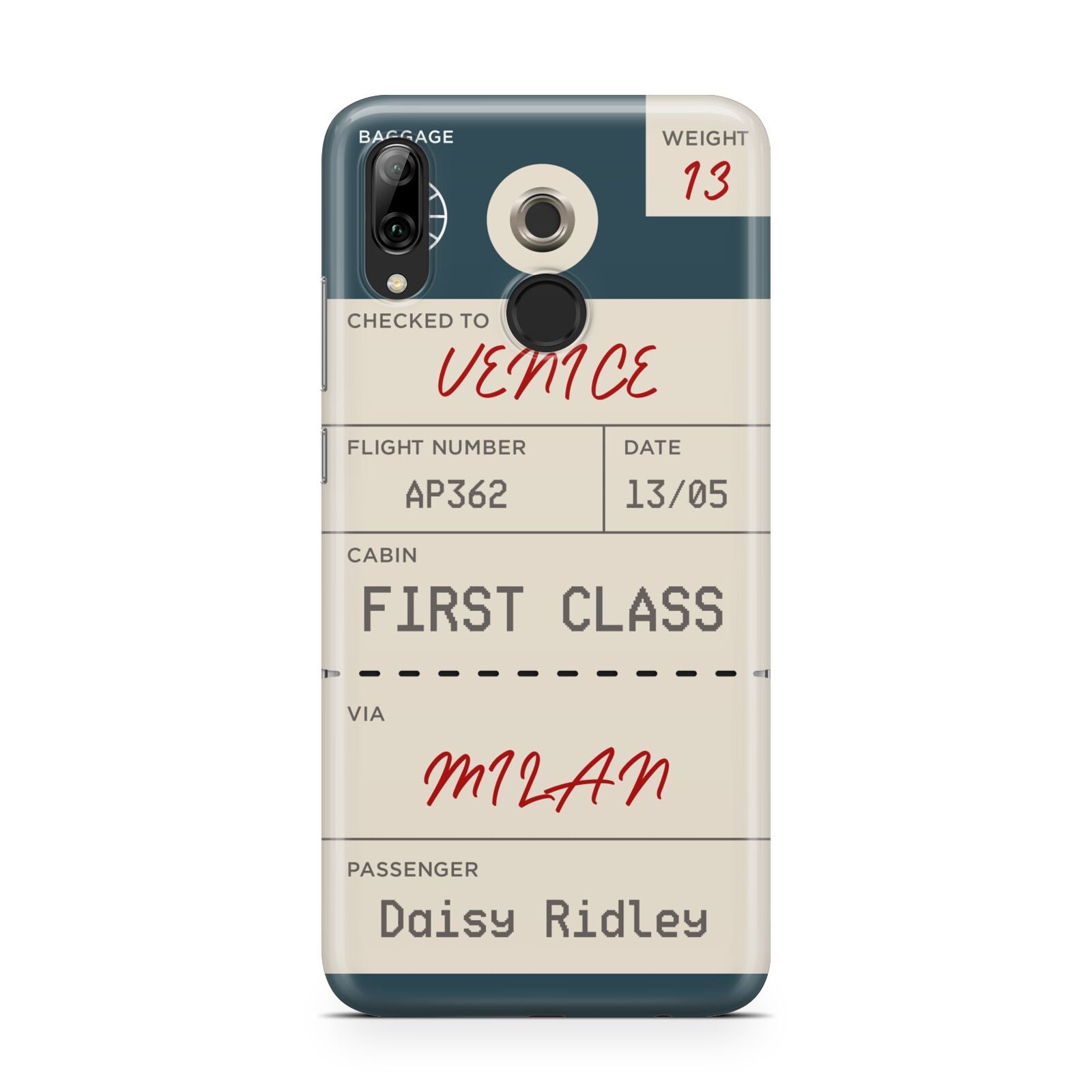 Personalised Baggage Tag Huawei Y7 2019