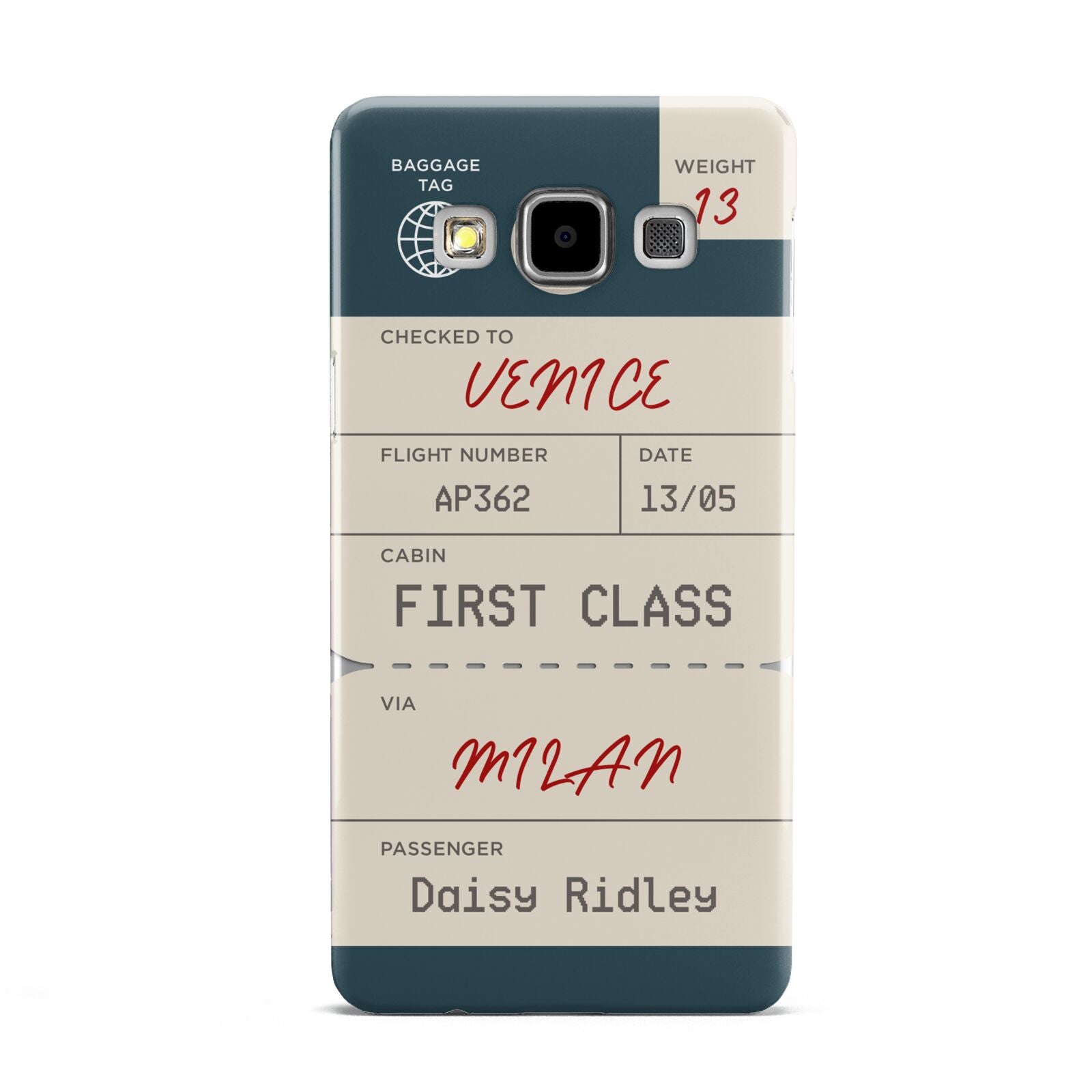 Personalised Baggage Tag Samsung Galaxy A5 Case