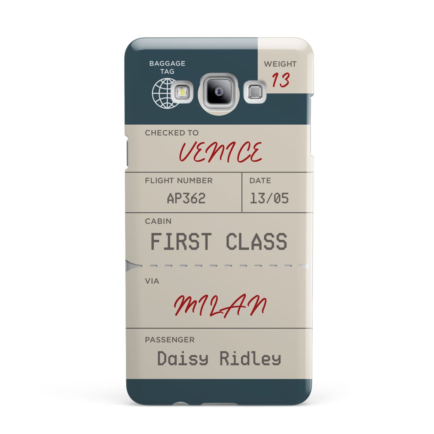 Personalised Baggage Tag Samsung Galaxy A7 2015 Case
