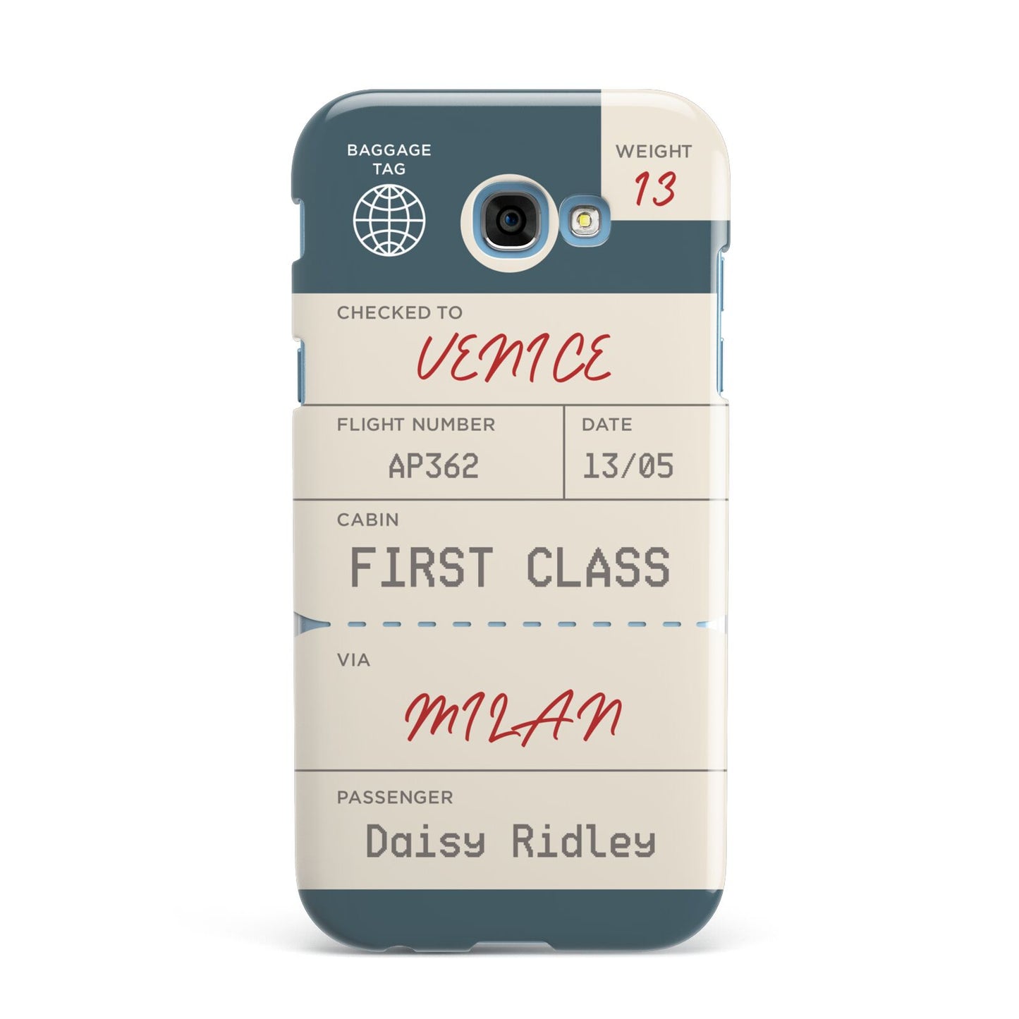 Personalised Baggage Tag Samsung Galaxy A7 2017 Case