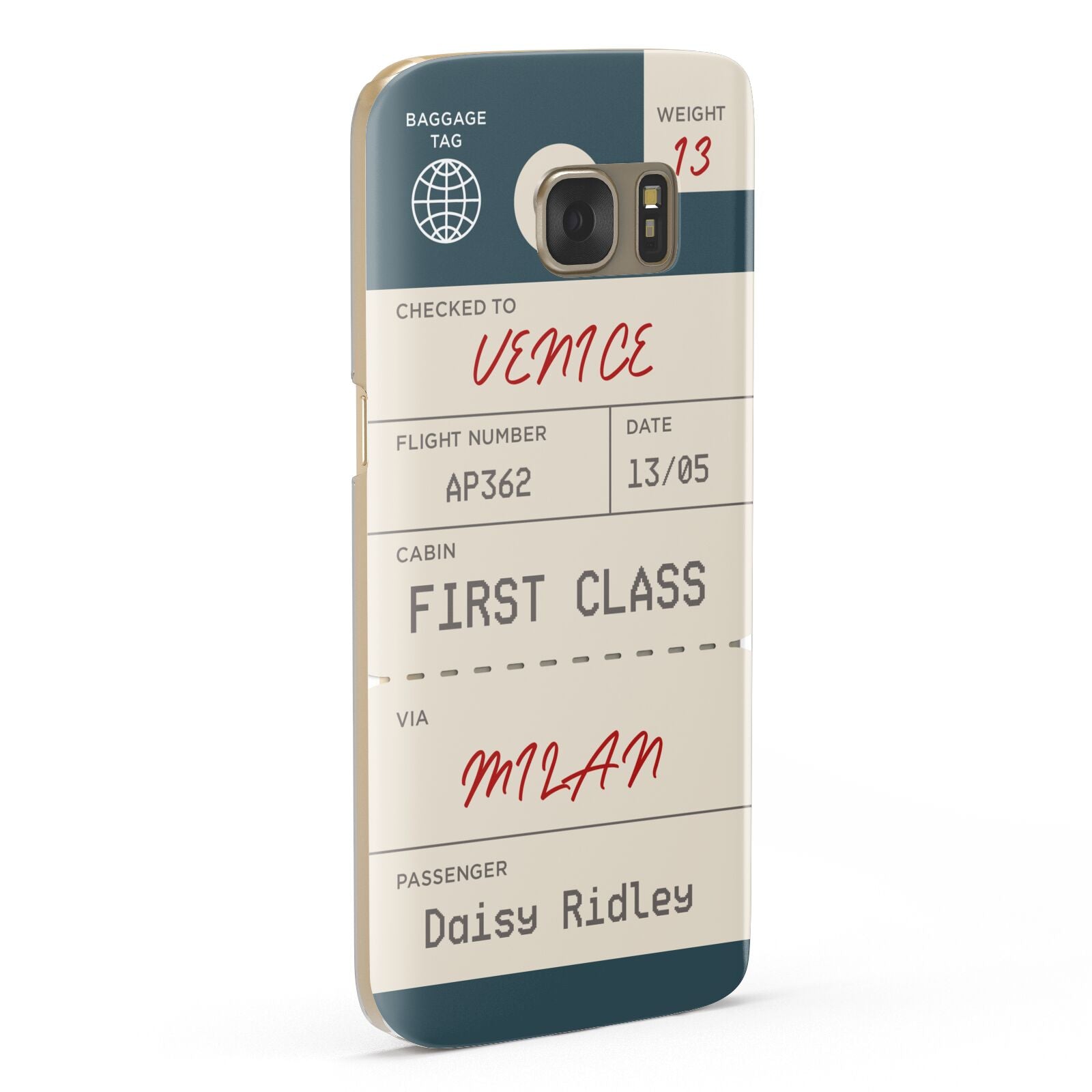 Personalised Baggage Tag Samsung Galaxy Case Fourty Five Degrees