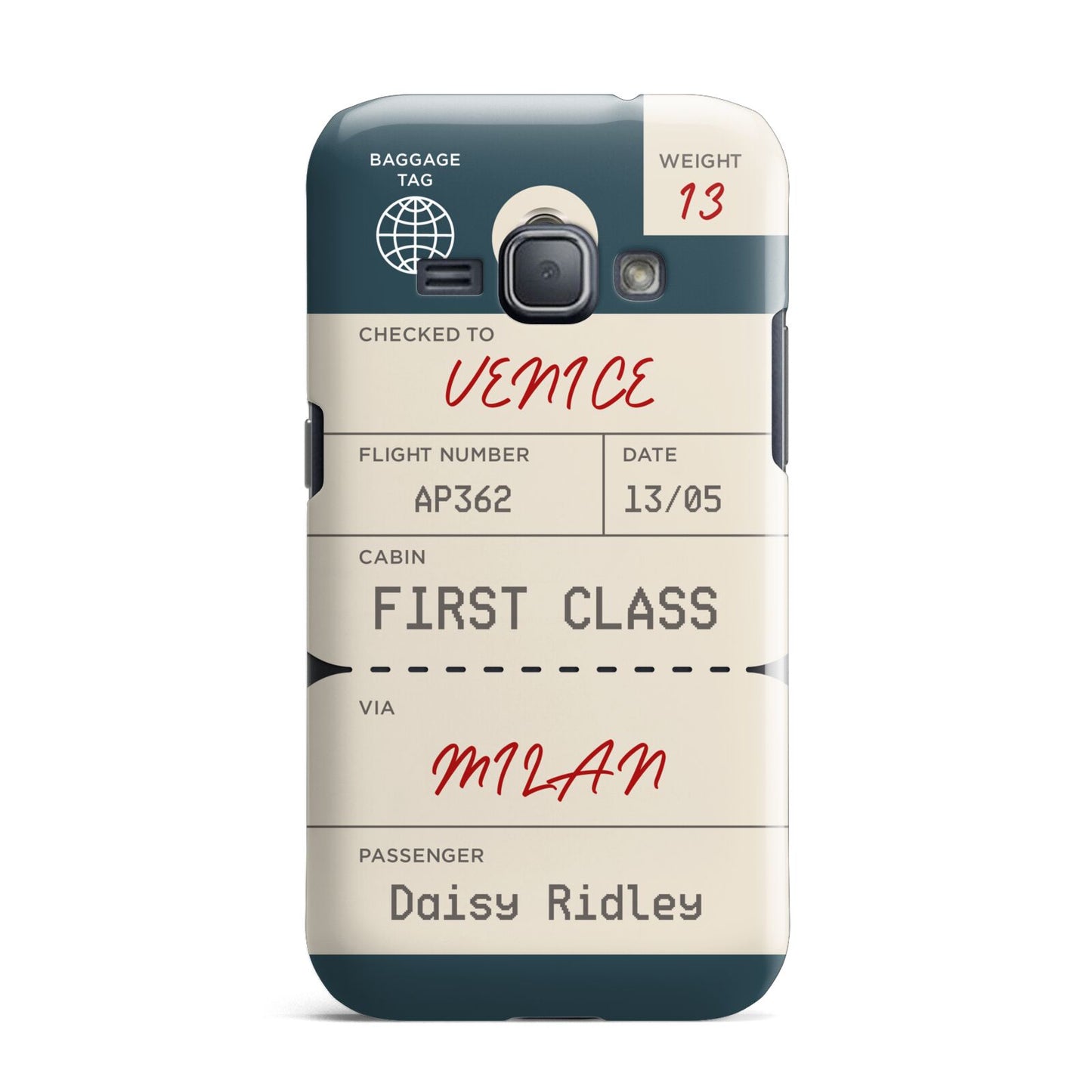 Personalised Baggage Tag Samsung Galaxy J1 2016 Case