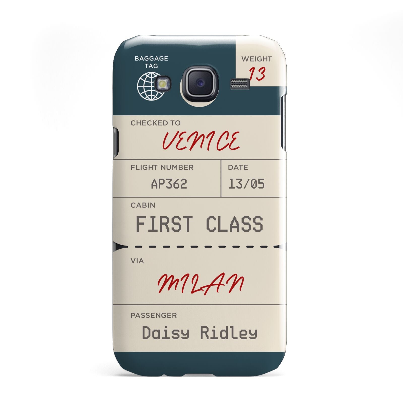 Personalised Baggage Tag Samsung Galaxy J5 Case