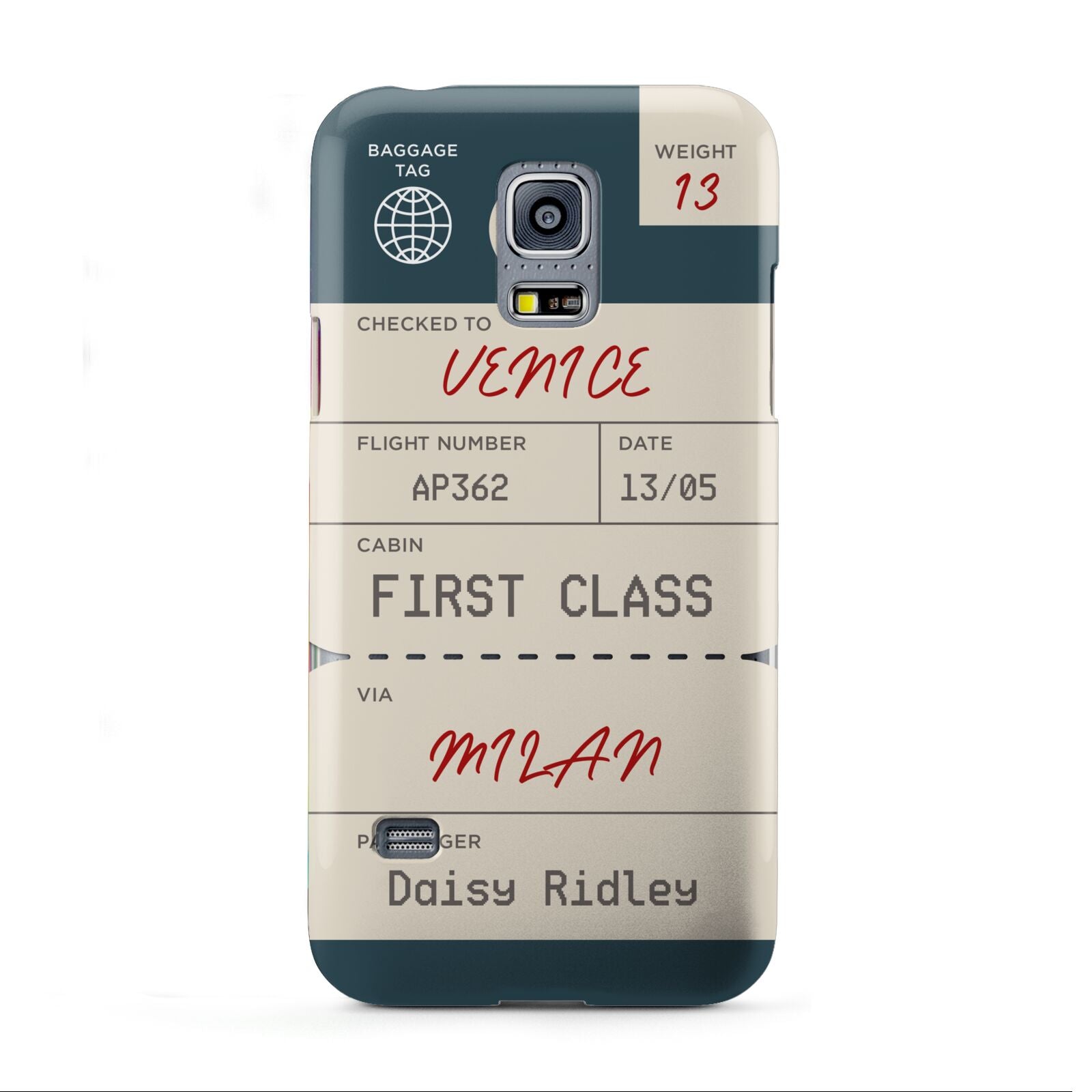 Personalised Baggage Tag Samsung Galaxy S5 Mini Case