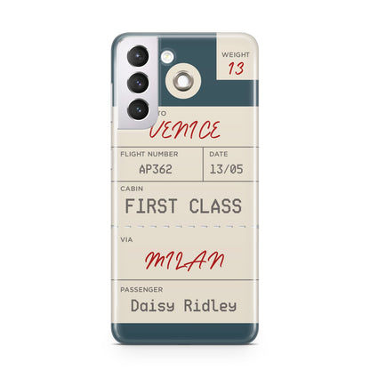 Personalised Baggage Tag Samsung S21 Case