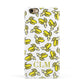 Personalised Banana Initials Clear Apple iPhone 6 3D Snap Case