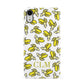 Personalised Banana Initials Clear Apple iPhone XR White 3D Snap Case
