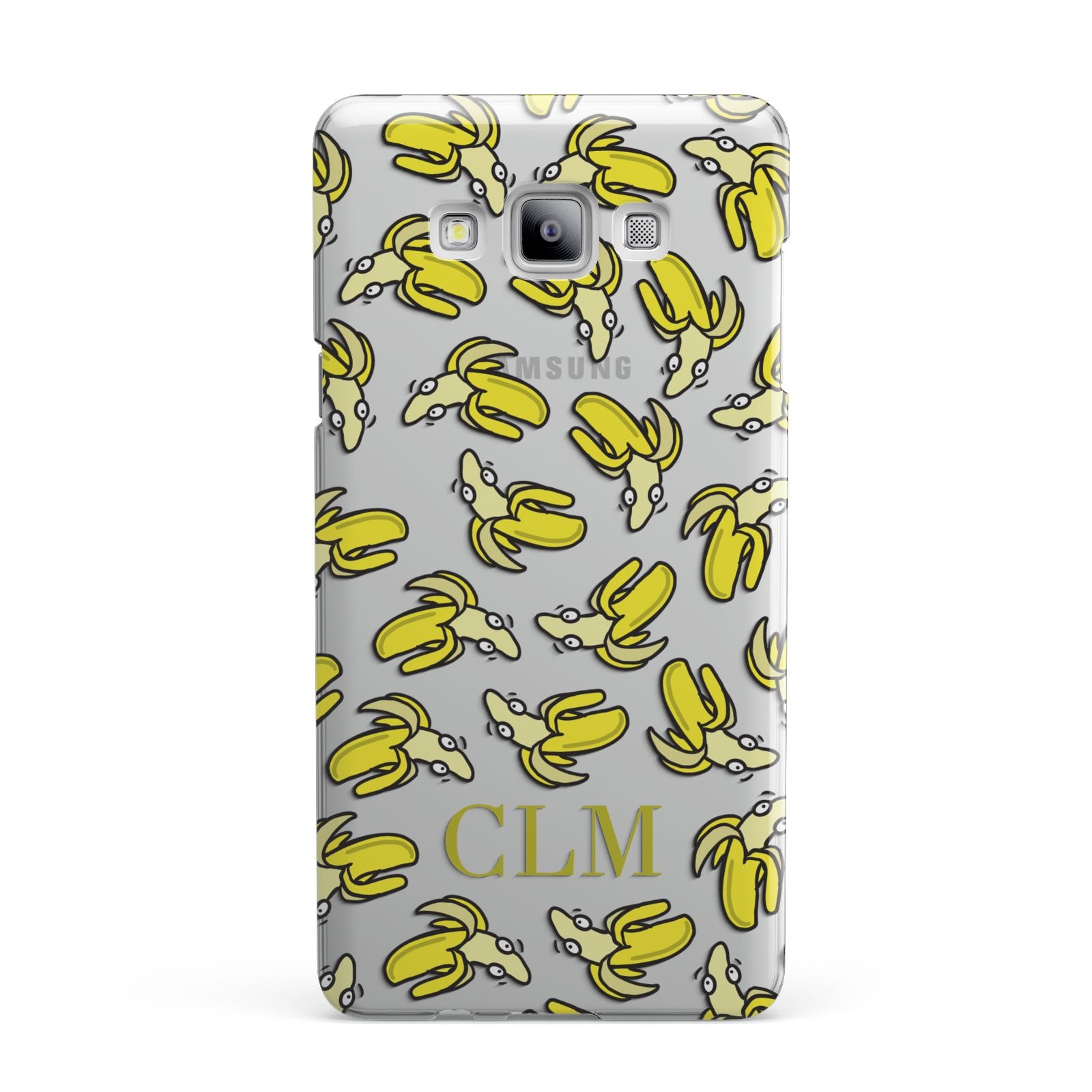 Personalised Banana Initials Clear Samsung Galaxy A7 2015 Case