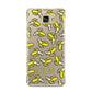 Personalised Banana Initials Clear Samsung Galaxy A9 2016 Case on gold phone