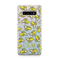 Personalised Banana Initials Clear Samsung Galaxy S10 Plus Case