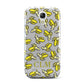 Personalised Banana Initials Clear Samsung Galaxy S4 Mini Case