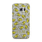 Personalised Banana Initials Clear Samsung Galaxy S6 Edge Case