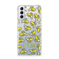 Personalised Banana Initials Clear Samsung S21 Plus Phone Case