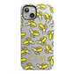 Personalised Banana Initials Clear iPhone 13 Full Wrap 3D Tough Case