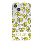 Personalised Banana Initials Clear iPhone 13 Mini Full Wrap 3D Snap Case